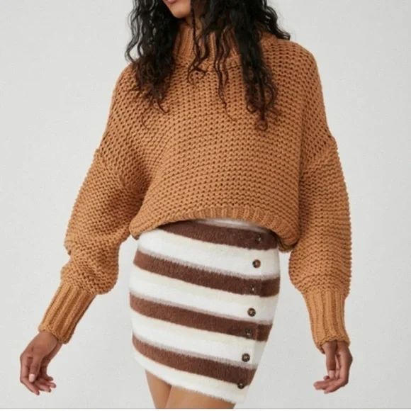 FREE PEOPLE Ciara Sweater Skirt; size small - Picture 6 of 6